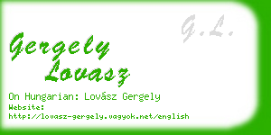 gergely lovasz business card